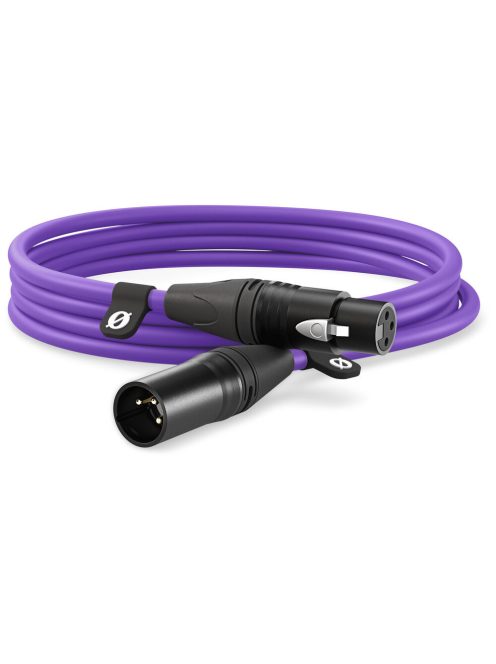 RODE XLR // XLR kábel (3m) (apa // anya) (purple) (XLR3M-PU)