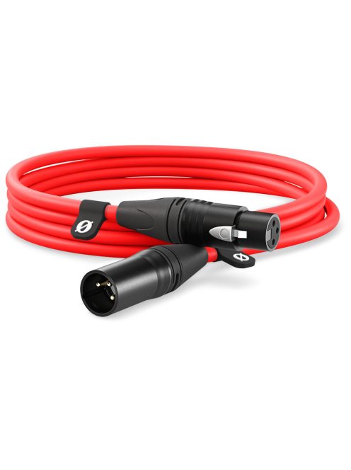 RODE XLR // XLR kábel (3m) (apa // anya) (red) (XLR3M-R)
