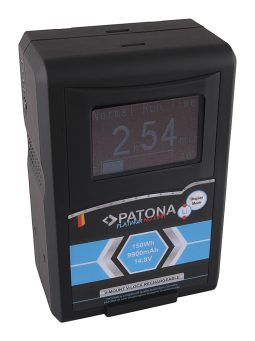 PATONA V-mount LCD akkumulátorok