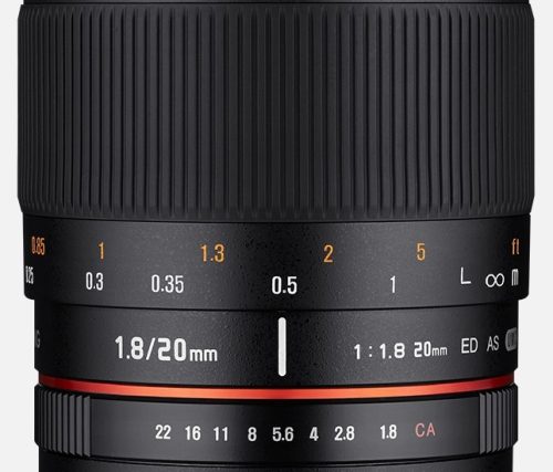 Samyang 20mm / 1.8 ED AS UMC objektív